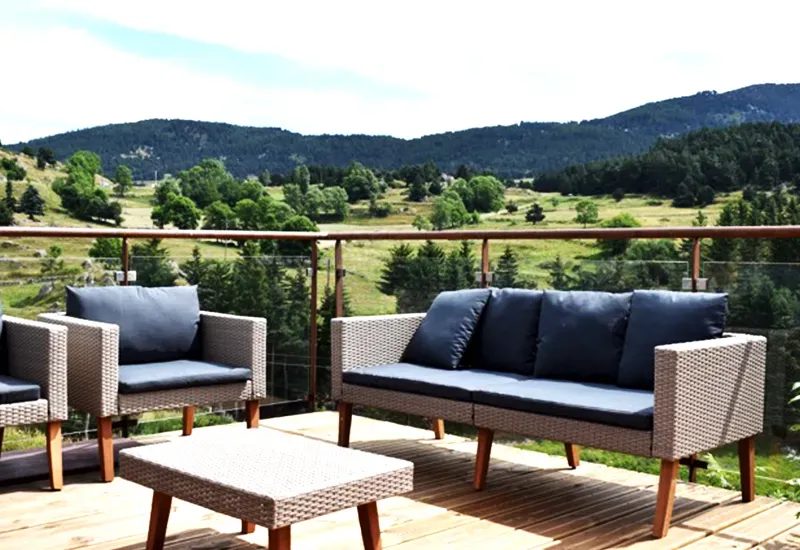 Terrasse avec vue Montagne à La Llagonne